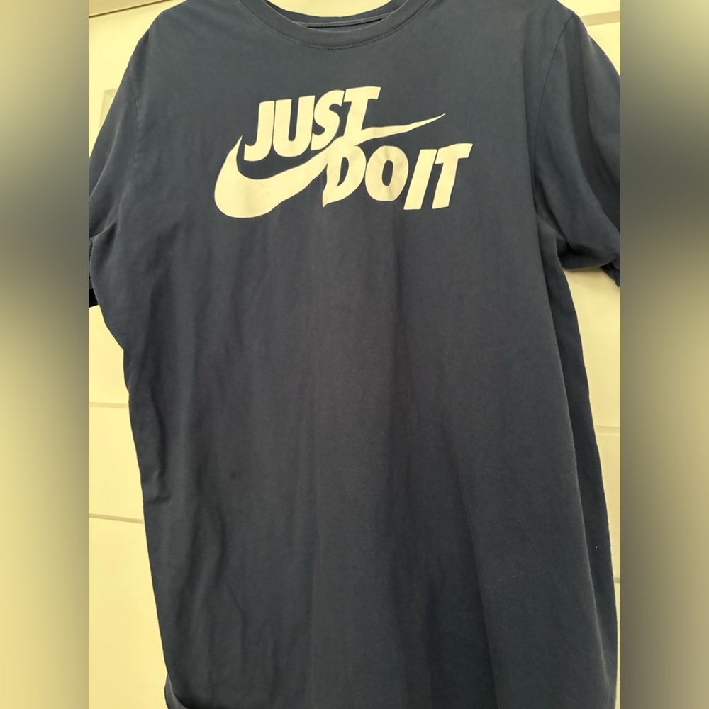 Nike Navy Tee with White Logo